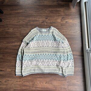 Vintage Patterned Knit – L
